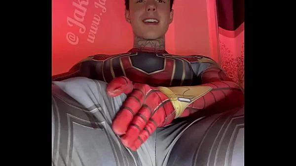 Stroking My Massive Cock In Super Hero Costumes Before Shooting A Huge Load