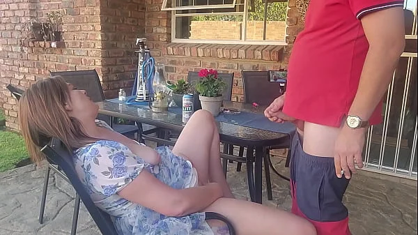 Mutual masturbation Caught my friends wife fingering herself on the patio so i joined her