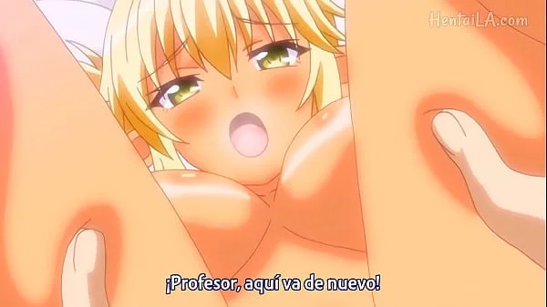 linda chica rubia en la playa hentai