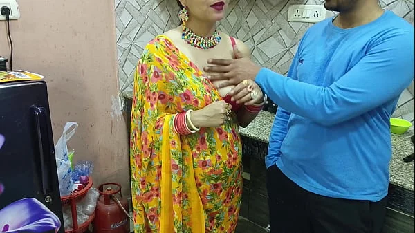 Blackmailing and fucking my ex gf who is now my bhabhi ki saree utar ke kitchen main uski mast Gand Marne ka socha