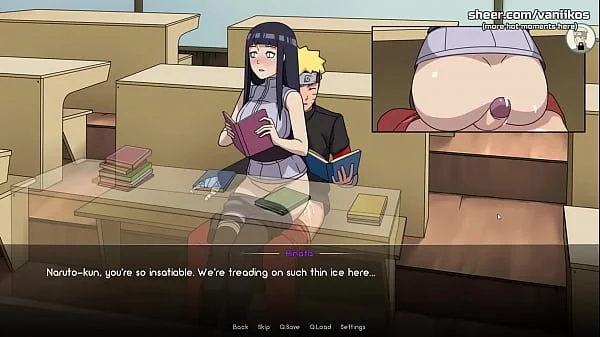 Naruto: Kunoichi Trainer | Big Tits Teen Hinata Hyuga Blowjob And Public Anal Sex With Naruto In Classroom | Naruto Anime Hentai Porn Game | Part #4