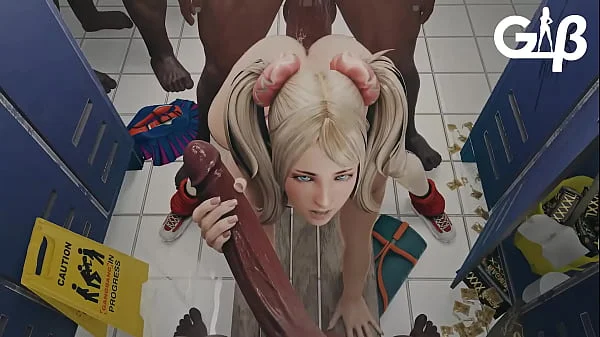 Hentai cutie banged by multiple cocks