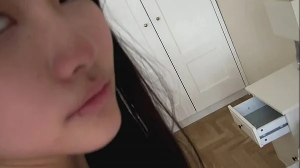 Flawless 18yo Asian teens's first real homemade porn video