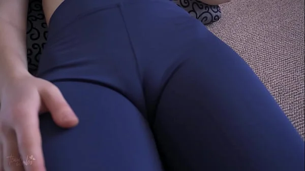 Milf In Tight Yoga Pants Teasing Her Sexy Cameltoe